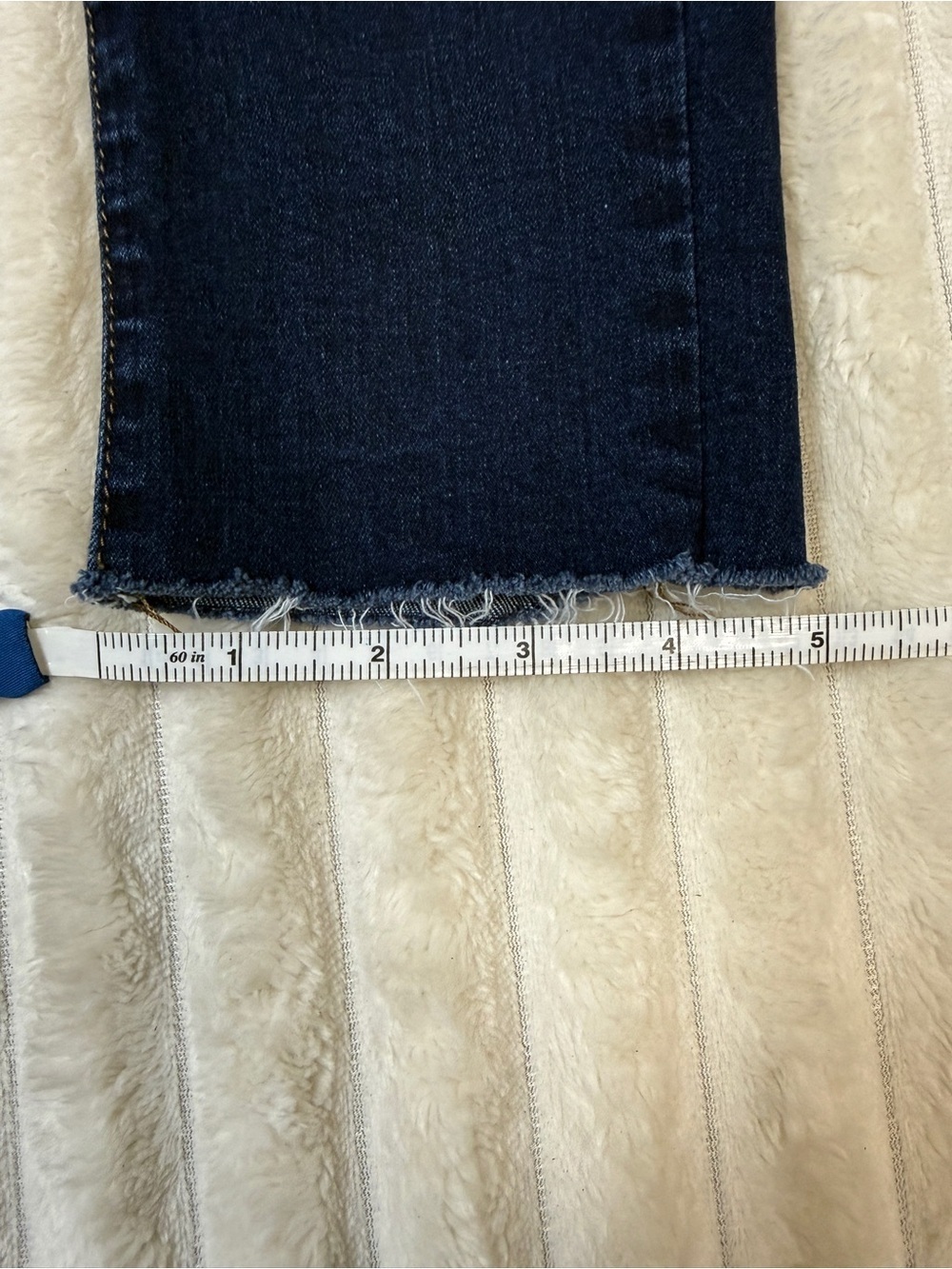 Wax Jean: Women’s / Junior Distressed Skinny Jean, Dark Blue, Size 7 - Picture 9 of 10